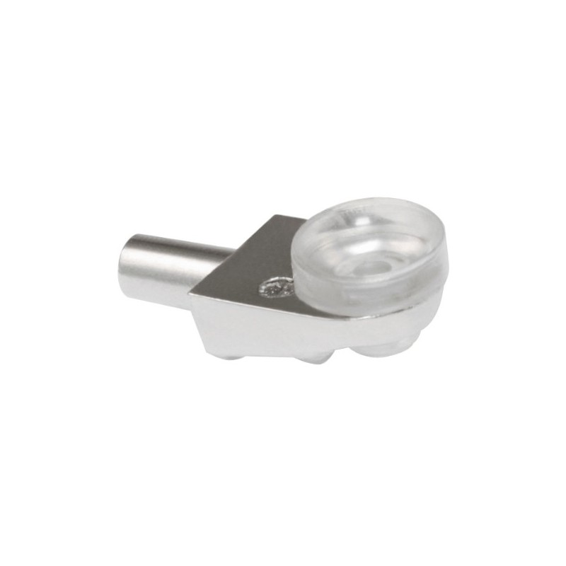 AMIG 19579  
 Soporte para baldas de cristal 164  
 17 x 11 x Ø5 mm  
 Zamak  
 Niquelado