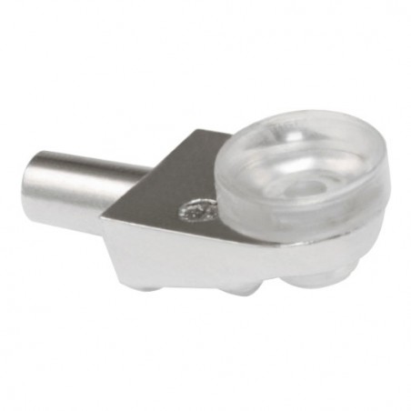 AMIG 19579  
 Soporte para baldas de cristal 164  
 17 x 11 x Ø5 mm  
 Zamak  
 Niquelado