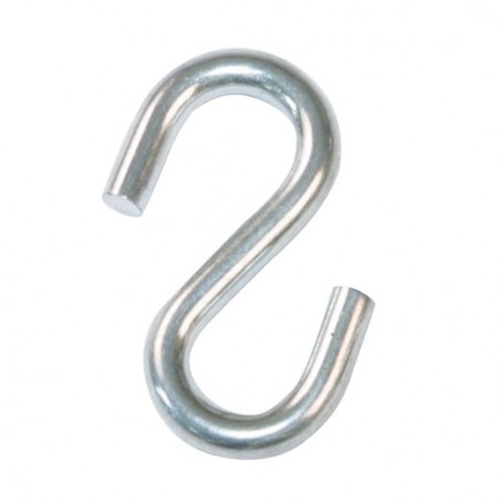 AMIG 19646  
 Gancho en S 30165  
 Ø4 x 40 mm  
 Acero  
 Galvanizado