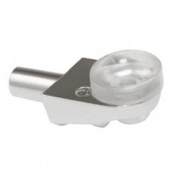 AMIG 19699  
 Soporte para baldas de cristal 164  
 17 x 11 x Ø5 mm  
 Zamak  
 Latonado