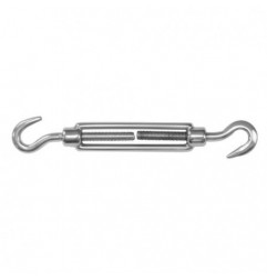 AMIG 19733  
 Tensor gancho-gancho 30120  
 M6 x 110 mm  
 Acero inoxidable  
 AISI 316