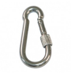 AMIG 19757  
 Mosquetón bombero 30150  
 Ø10 x 100 mm  
 Acero inoxidable  
 AISI 316
