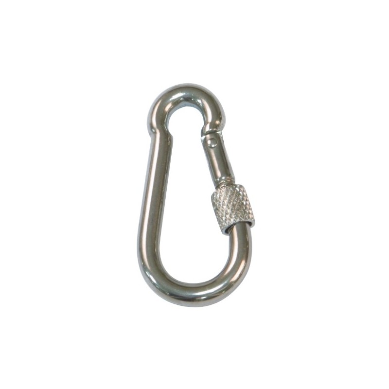 AMIG 19757  
 Mosquetón bombero 30150  
 Ø10 x 100 mm  
 Acero inoxidable  
 AISI 316