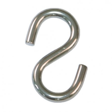 AMIG 19767  
 Gancho en S 30165  
 Ø4 x 40 mm  
 Acero inoxidable  
 AISI 316