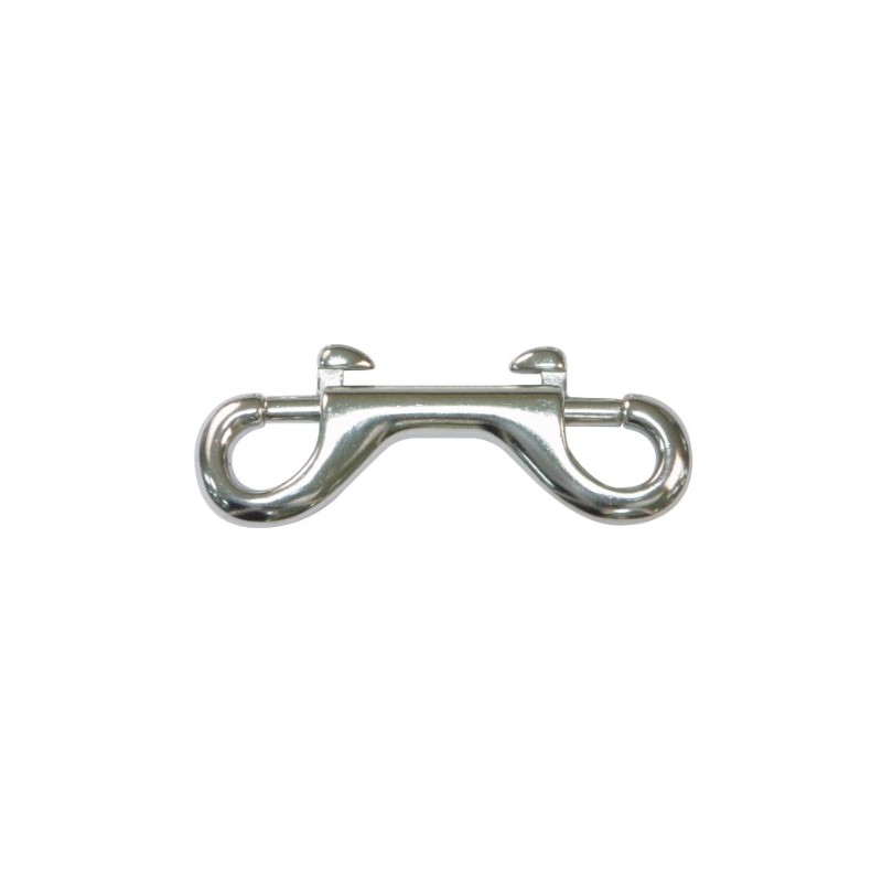 AMIG 19772  
 Mosquetón doble 30185  
 78 mm  
 Acero inoxidable  
 AISI 316