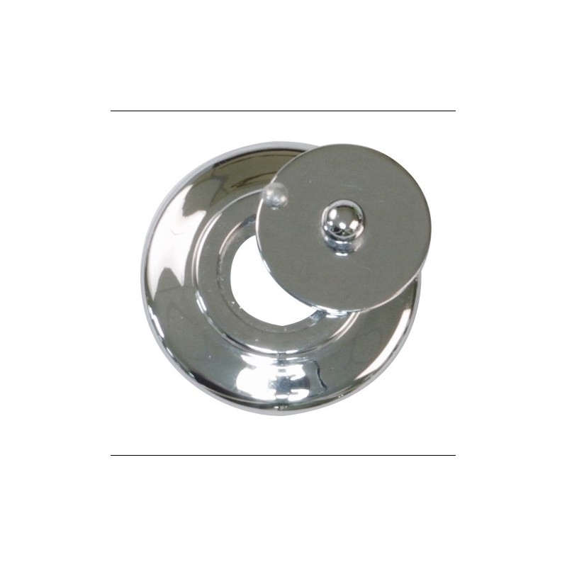 AMIG 19790  
 Tapa mirilla 2  
 Ø14 mm  
 Latón  
 Cromado brillo