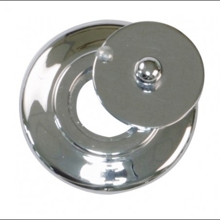 AMIG 19790  
 Tapa mirilla 2  
 Ø14 mm  
 Latón  
 Cromado brillo