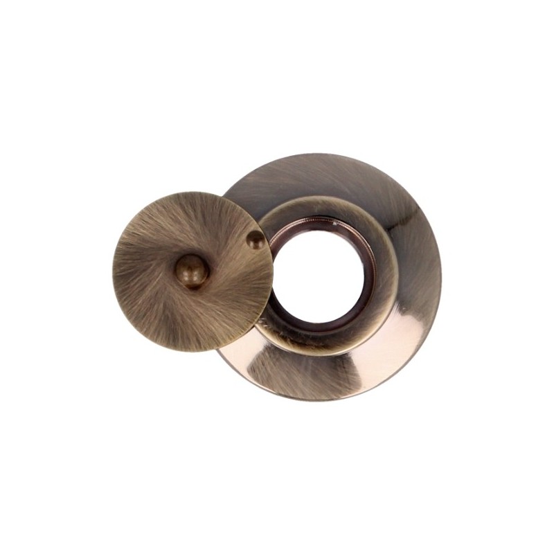 AMIG 19795  
 Tapa mirilla 2  
 Ø16 mm  
 Latón  
 Cuero
