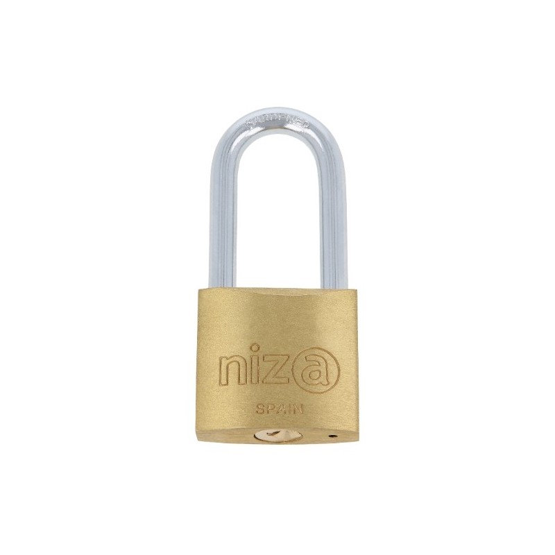 NIZA 19845  
 Candado NIZA AL  
 40 mm  
 Latón  
 Mate