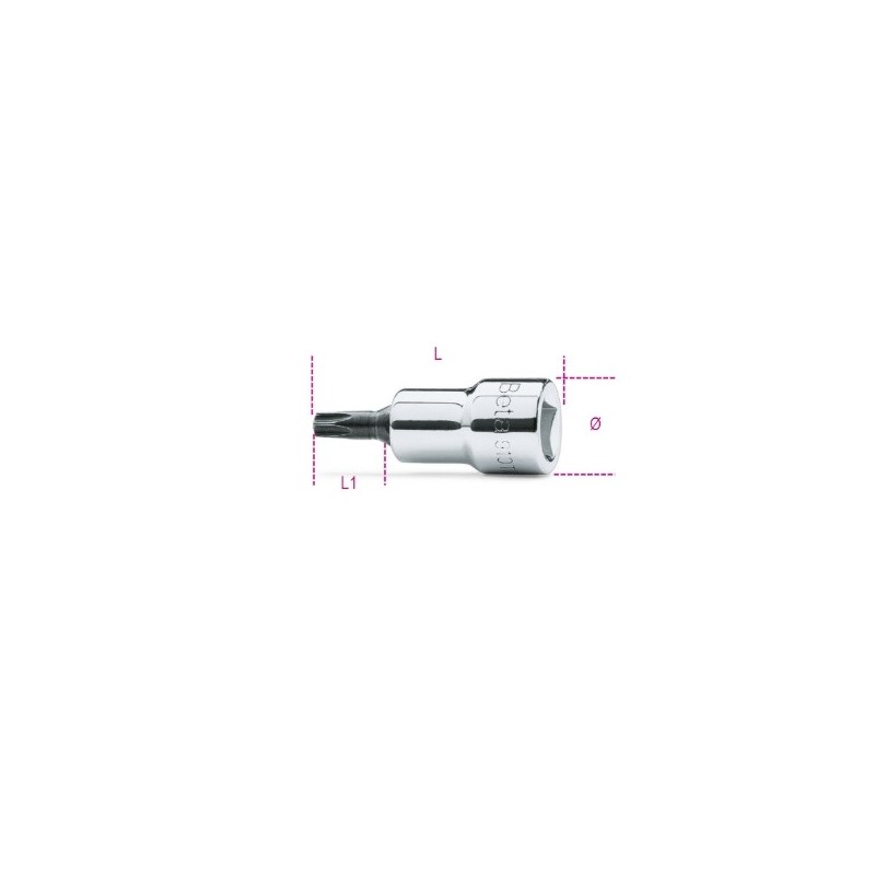 910TX 15 Vaso de 3/8&quot, con punta Torx&reg,, cromado