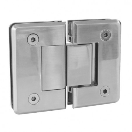 AMIG 19959  
 Bisagra de ducha C  
 88 x 54 mm  
 Zamak  
 Níquel mate