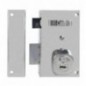 AMIG 19993  
 Cerradura sobreponer 75  
 67 x 112 mm  
 Acero  
 Cromado brillo - Izquierda