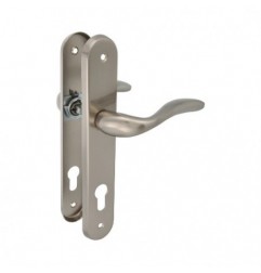 AMIG 20022  
 Manilla con placa LENA PB  
 238 x 40 mm  
 Acero  
 Cromado mate