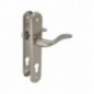 AMIG 20022  
 Manilla con placa LENA PB  
 238 x 40 mm  
 Acero  
 Cromado mate