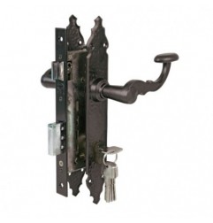 AMIG 20037  
 Kit cerradura madera + manilla 340N1  
 Mate