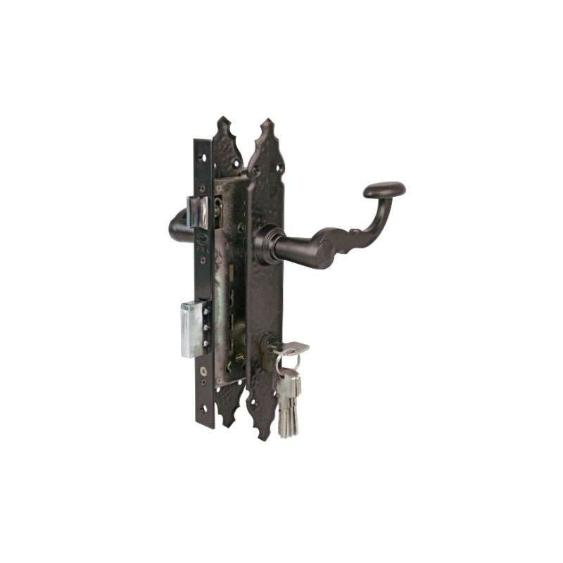 AMIG 20037  
 Kit cerradura madera + manilla 340N1  
 Mate