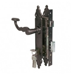 AMIG 20038  
 Kit cerradura madera + manilla 340N2R  
 Mate