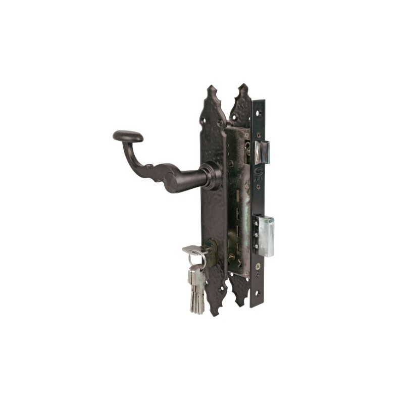 AMIG 20038  
 Kit cerradura madera + manilla 340N2R  
 Mate