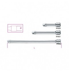 910/22 Alargadera con cuadrado macho y hembra de 3/8&quot,, cromada