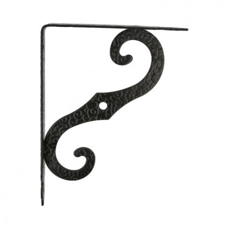 AMIG 201  
 Palomilla ornamental 2  
 150 x 115 mm (6'' x 4,5'')  
 Acero  
 Negro