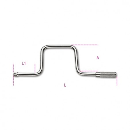 910/46 Manivela macho de 3/8&quot,