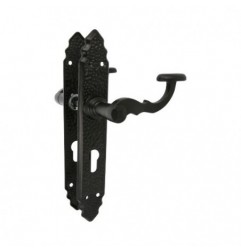 AMIG 20152  
 Manilla con placa 100PEB AT  
 280 x 45 mm  
 Placa de acero, Tirador de zamak  
 Negro