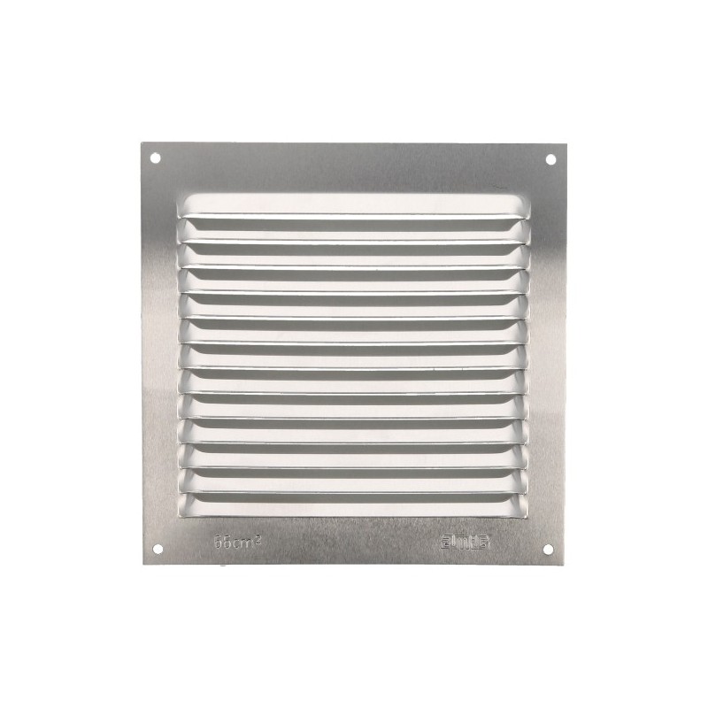 AMIG 20181  
 Rejilla ventilación 3  
 150 x 150 mm  
 Aluminio  
 Plata