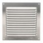 AMIG 20181  
 Rejilla ventilación 3  
 150 x 150 mm  
 Aluminio  
 Plata