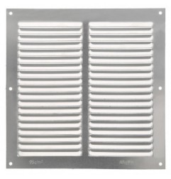 AMIG 20182  
 Rejilla ventilación 3  
 200 x 200 mm  
 Aluminio  
 Plata