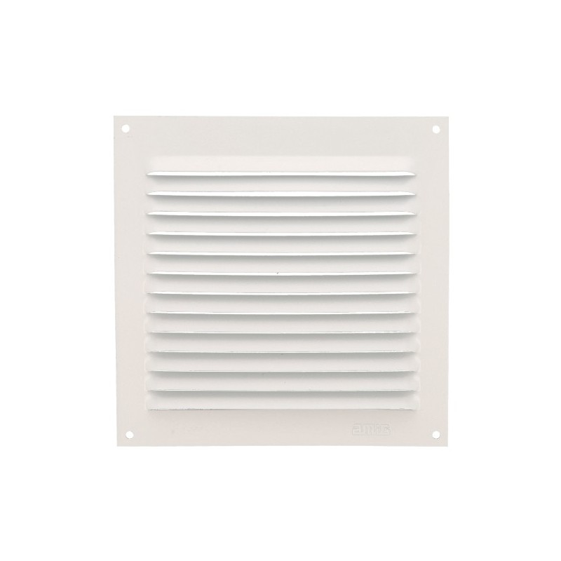 AMIG 20183  
 Rejilla ventilación 3  
 150 x 150 mm  
 Aluminio  
 Blanco