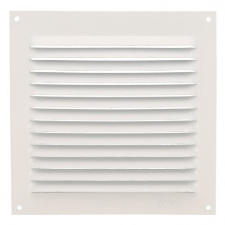 AMIG 20183  
 Rejilla ventilación 3  
 150 x 150 mm  
 Aluminio  
 Blanco