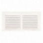 AMIG 20184  
 Rejilla ventilación 3  
 150 x 300 mm  
 Aluminio  
 Blanco