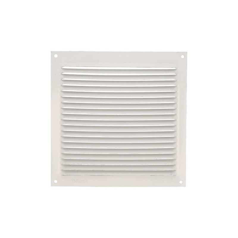 AMIG 20185  
 Rejilla ventilación 3  
 170 x 170 mm  
 Aluminio  
 Blanco