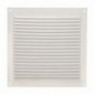 AMIG 20185  
 Rejilla ventilación 3  
 170 x 170 mm  
 Aluminio  
 Blanco