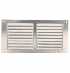 AMIG 20187  
 Rejilla ventilación 3  
 100 x 200 mm  
 Aluminio  
 Plata