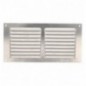 AMIG 20187  
 Rejilla ventilación 3  
 100 x 200 mm  
 Aluminio  
 Plata