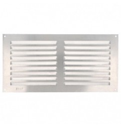 AMIG 20189  
 Rejilla ventilación 3  
 150 x 300 mm  
 Aluminio  
 Plata