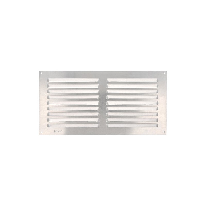 AMIG 20189  
 Rejilla ventilación 3  
 150 x 300 mm  
 Aluminio  
 Plata