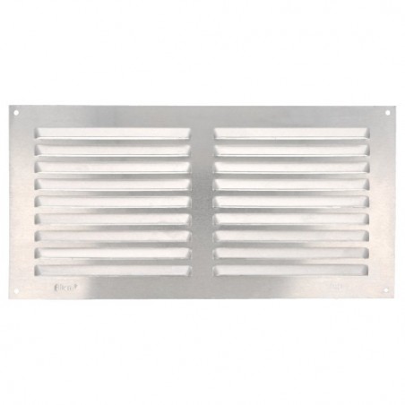 AMIG 20189  
 Rejilla ventilación 3  
 150 x 300 mm  
 Aluminio  
 Plata