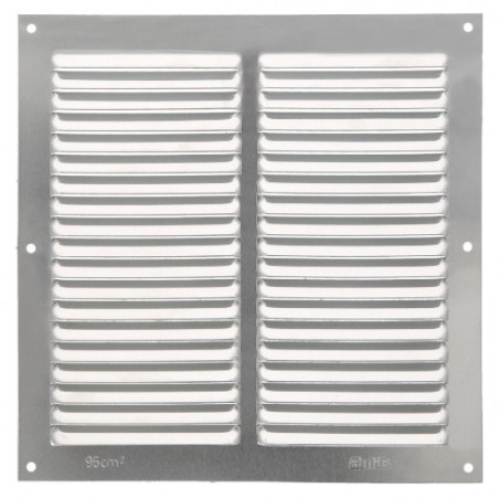 AMIG 20191  
 Rejilla ventilación 3  
 200 x 200 mm  
 Aluminio  
 Plata