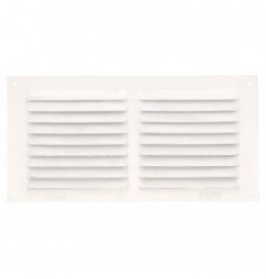 AMIG 20192  
 Rejilla ventilación 3  
 100 x 200 mm  
 Aluminio  
 Blanco