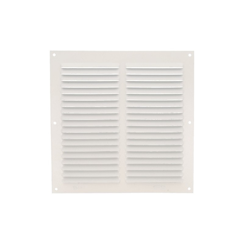 AMIG 20196  
 Rejilla ventilación 3  
 200 x 200 mm  
 Aluminio  
 Blanco
