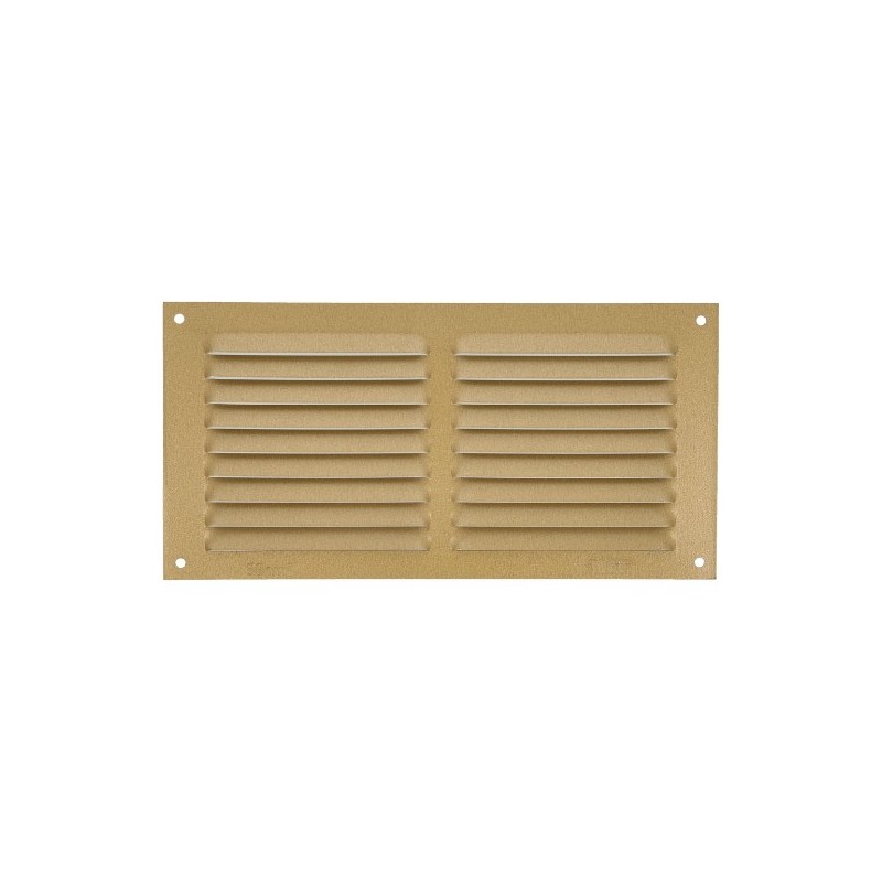 AMIG 20197  
 Rejilla ventilación 3  
 100 x 200 mm  
 Aluminio  
 Oro