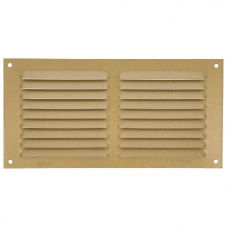 AMIG 20197  
 Rejilla ventilación 3  
 100 x 200 mm  
 Aluminio  
 Oro