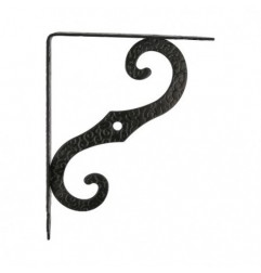 AMIG 202  
 Palomilla ornamental 2  
 200 x 150 mm (10'' x 6'')  
 Acero  
 Negro