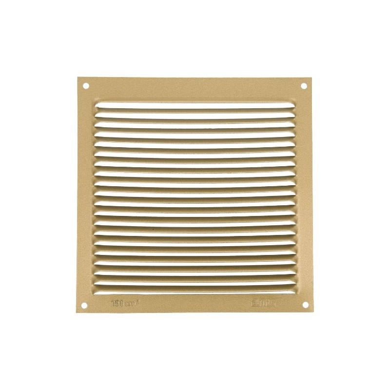 AMIG 20200  
 Rejilla ventilación 3  
 170 x 170 mm  
 Aluminio  
 Oro