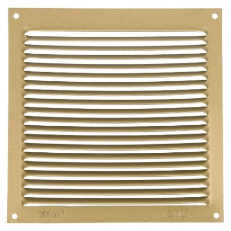 AMIG 20200  
 Rejilla ventilación 3  
 170 x 170 mm  
 Aluminio  
 Oro