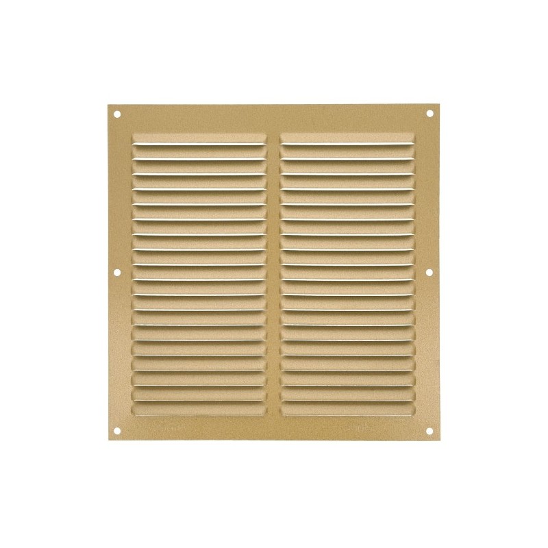 AMIG 20201  
 Rejilla ventilación 3  
 200 x 200 mm  
 Aluminio  
 Oro
