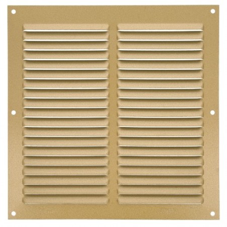 AMIG 20201  
 Rejilla ventilación 3  
 200 x 200 mm  
 Aluminio  
 Oro