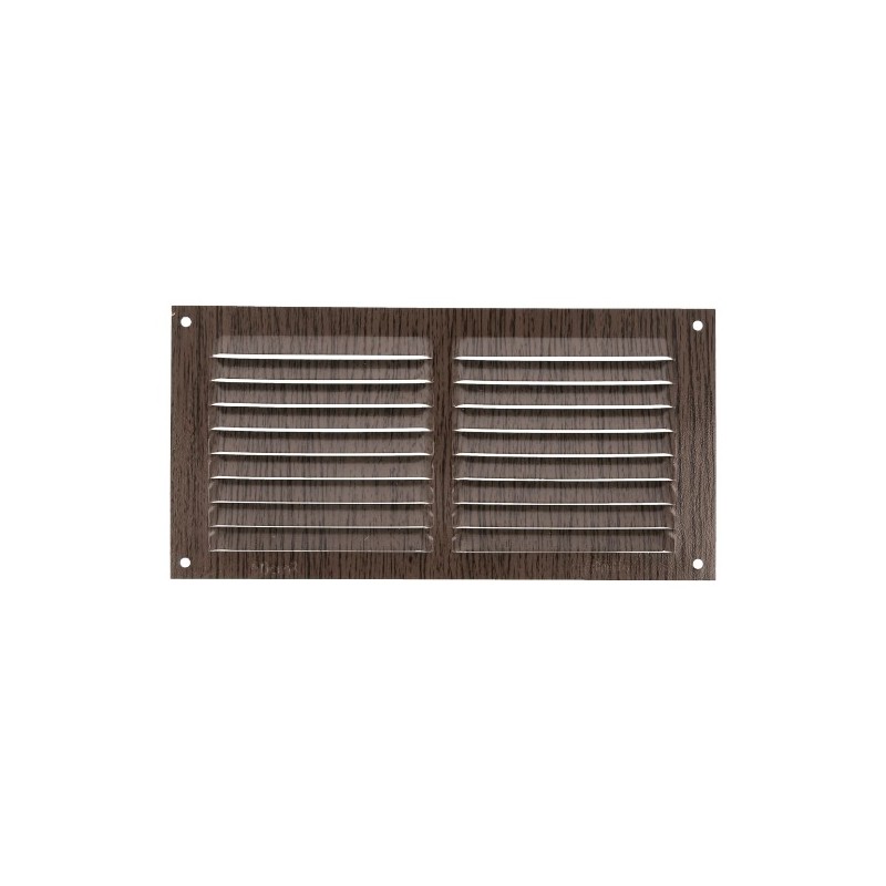 AMIG 20207  
 Rejilla ventilación 3  
 100 x 200 mm  
 Aluminio  
 Wengué